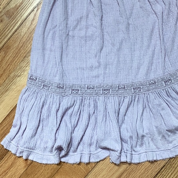 FREE PEOPLE | Sweet Thing Lace Up sides Tunic Dress in lilac | Size XS - Picture 6 of 10